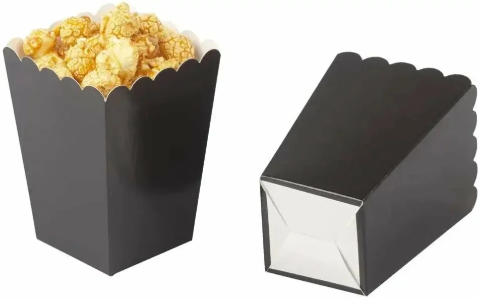 black popcorn boxes